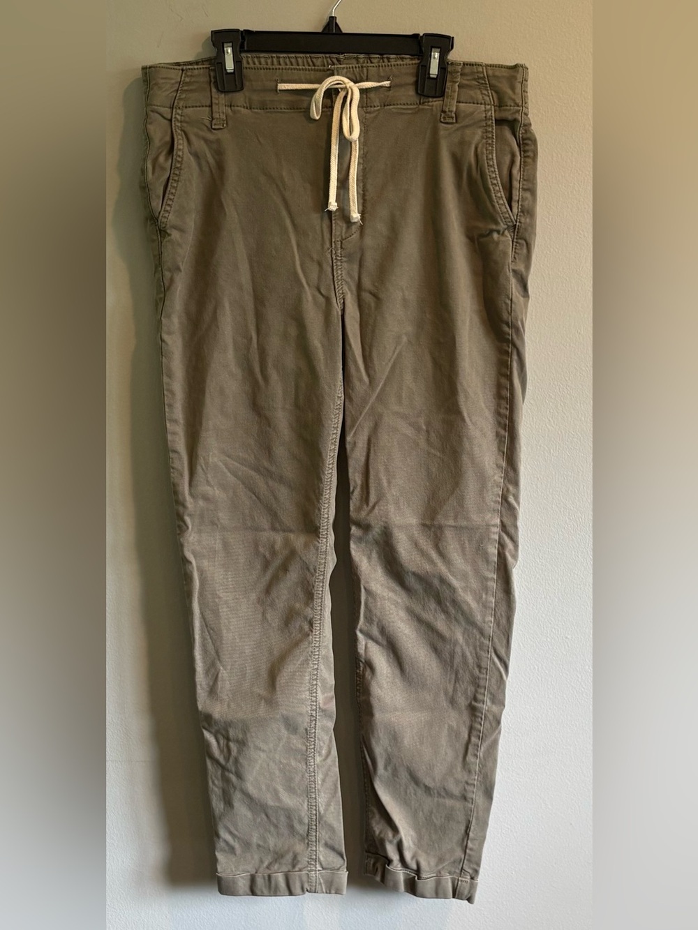 PAIGE Christy Pant in Vintage Coastal Green High Rise Drawstring stretch size 29
